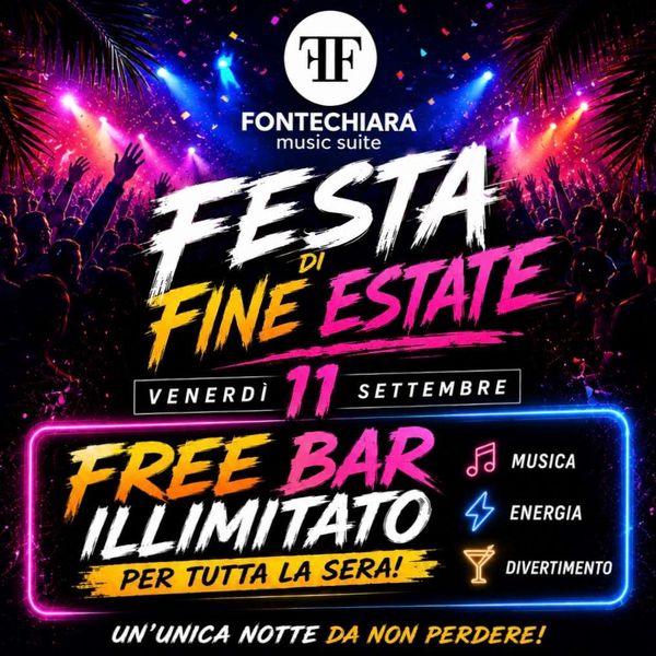 Festa di fine estate Fonte Chiara Music Suite Bagno di Romagna