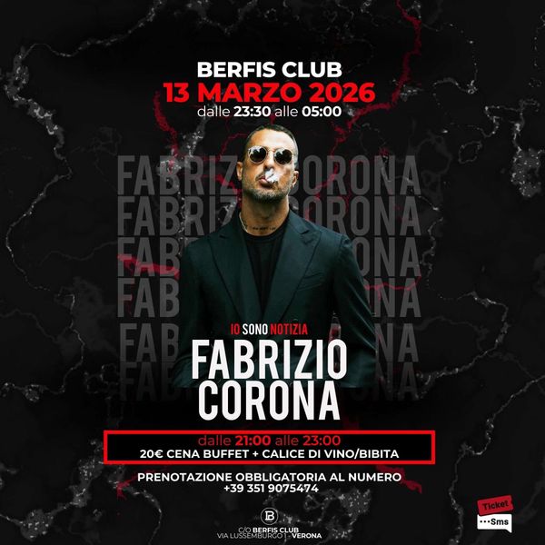 Fabrizio Corona BERFI S CLUB