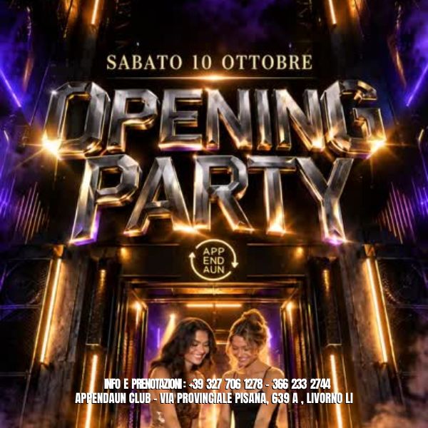 Opening Party Appendaun Club Livorno