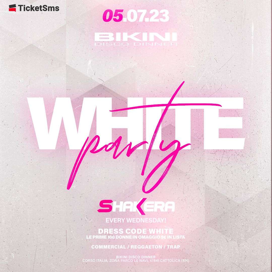 WHITE PARTY  BIKINI DISCO DINNER
