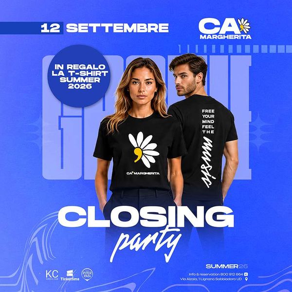 Closing Night CA MARGHERITA  LIGNANO SABBIADORO