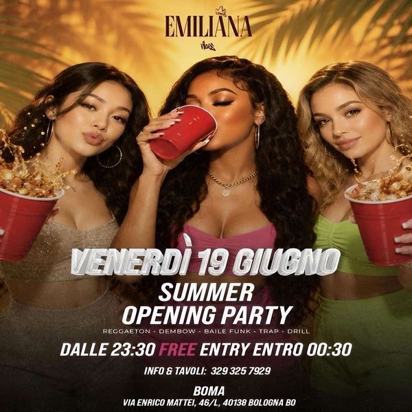 Summer opening party by Emiliana BoMa QRoom Bologna