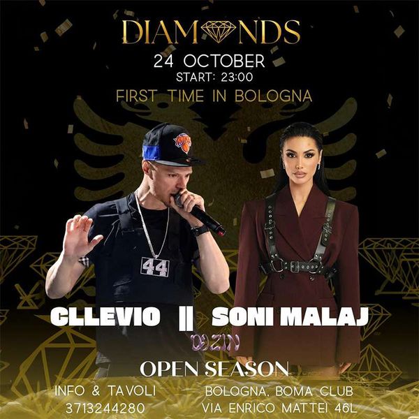  Four Diamonds con Cllevio e Soni Malaj  BoMa Bologna