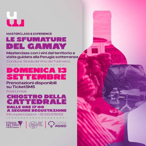 Masterclass   Experience le sfumature del Gamay Chiostro della Cattedrale