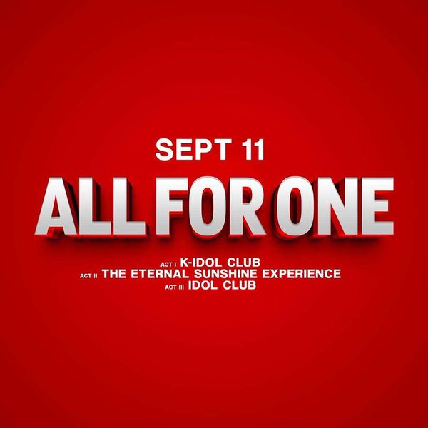 ALL FOR ONE (K-Idol + The Eternal Sunshine Experience + Idol Club) Eur Social Park Roma