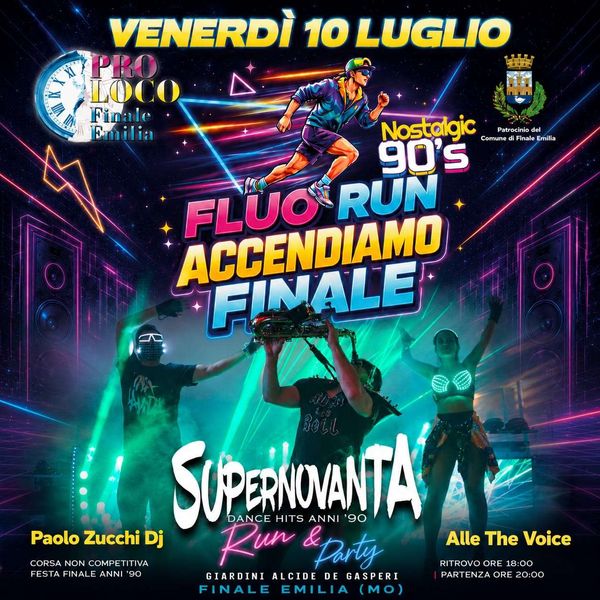 Accendiamo Finale - Run Party Giardini Alcide De Gasperi Finale Emilia