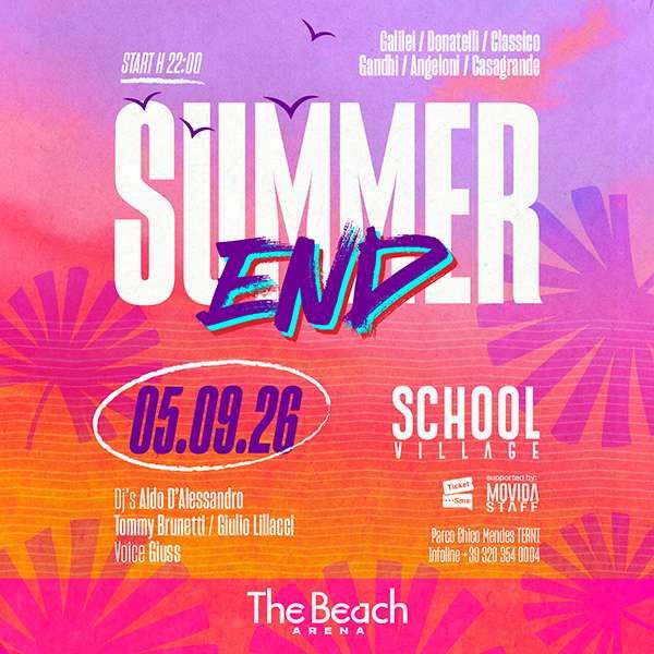 School Village Summer End The Beach Parco Chico Mendes terni
