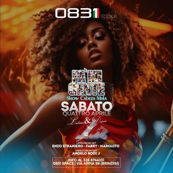 Sabato Latino e Disco 0831 Space