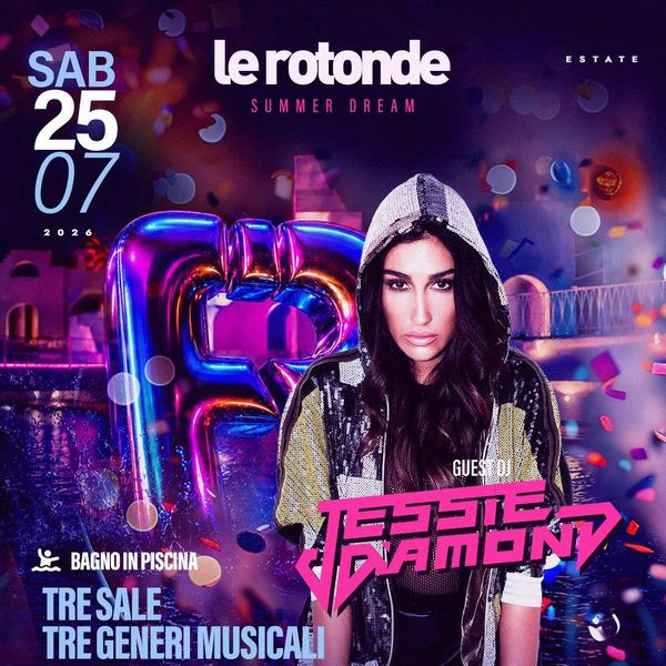 Saturday Pool Party w/ Jessie Diamond Discoteca Le Rotonde Garlasco