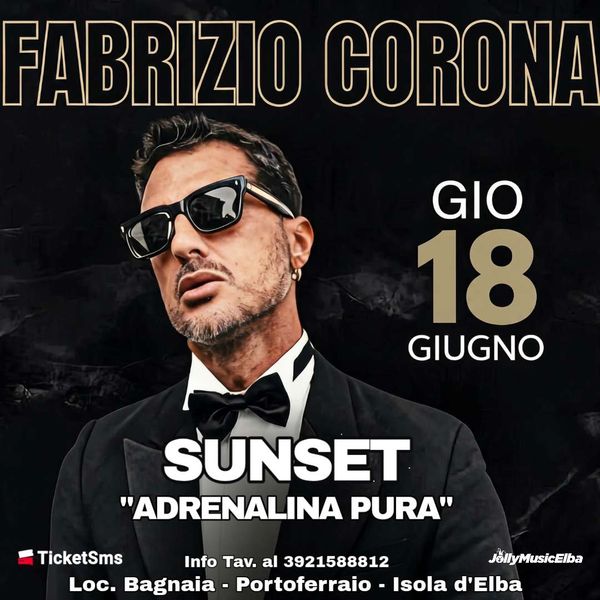 FABRIZIO CORONA Sunset Beach Club