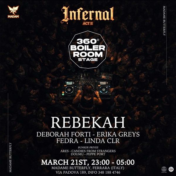 Infernal x Sanctuary w/ Rebekah Madame Butterfly