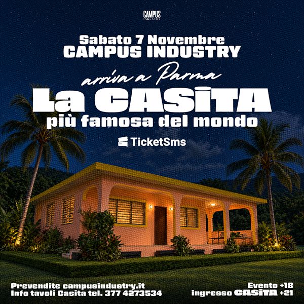 Todos - La Casita - Reggaeton Experience Campus industry  Parma