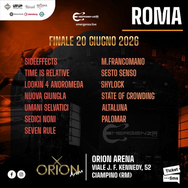 Emergenza Live Music - Finale Roma 2026 ORION ROMA