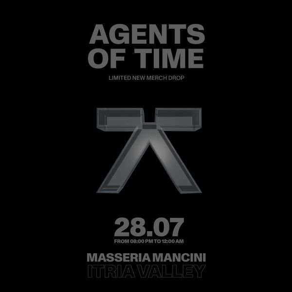 Agents Of Time - Limited New Merch Drop Event Masseria Mancini