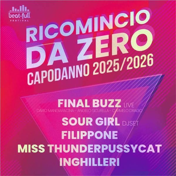 Ricominciamo da Zero Capodanno 25/26 Cantieri Culturali alla Zisa