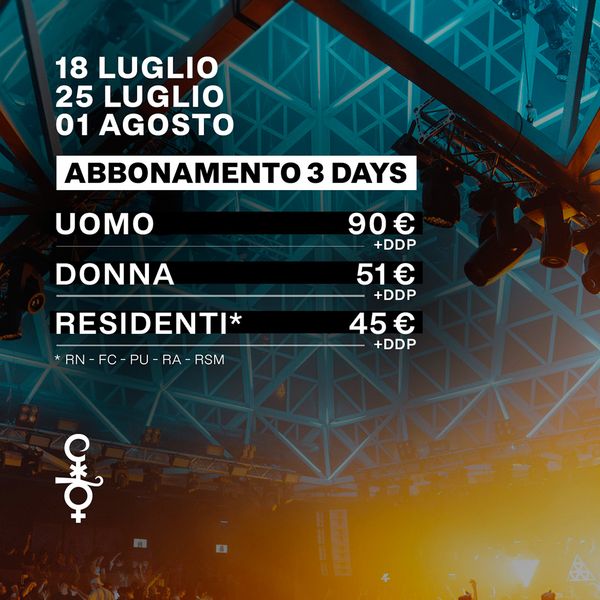 Abbonamento 3 days Cocoricò