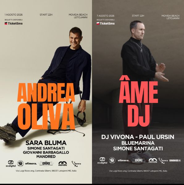 Ticket Combo Andrea Oliva + ÂME Movida Beach Club